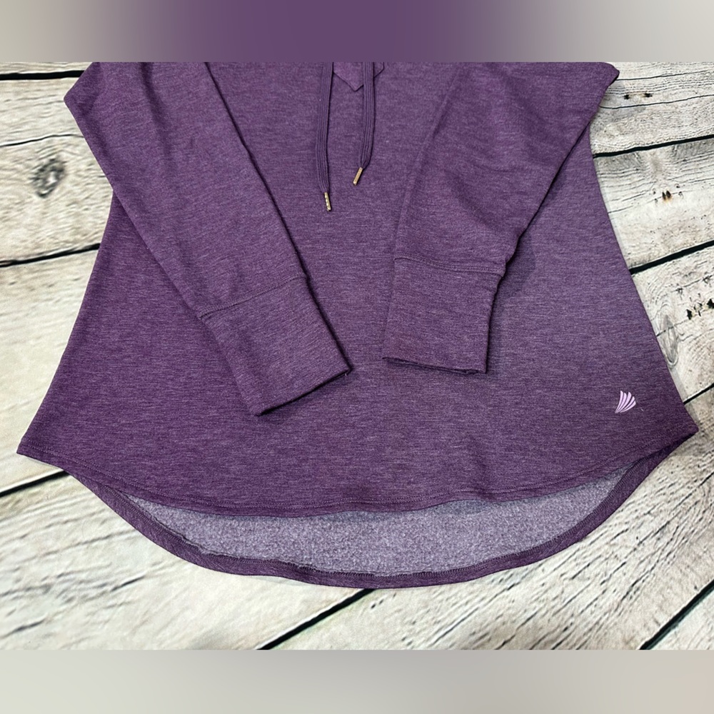 FREE2B Woman’s Purple Hooded Sweatshirt Size L - Picture 9 of 9